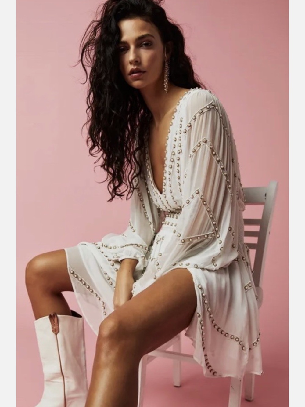 Jen's Pirate Booty for Free People Odyssey Beaded Mini Dress - Picture 4 of 8